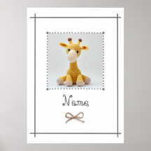Crochet Giraffe Baby Kinderzimmer Minimalistisch W