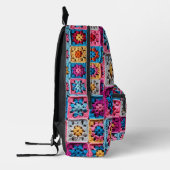 Crochet Granny Square Craft Bedruckter Rucksack (Links)