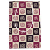 Crochet Granny Square Muster Mittlere Geschenktüte (Vorderseite)