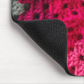 Crochet Granny Square Pattern Mousepad (Ecke)