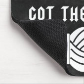 Crochet ・ Große Bälle aus Garnkunst Dunkel Mousepad (Ecke)