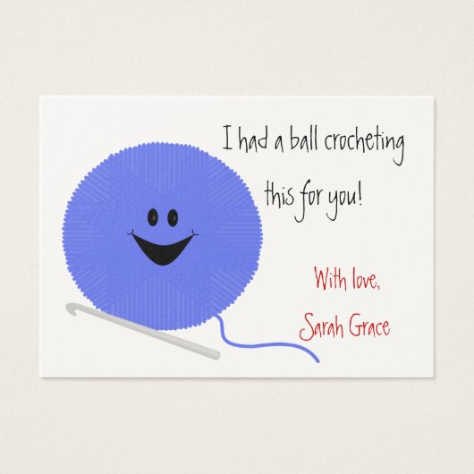 Crochet Hang Tag (Vorderseite)