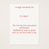 Crochet Hang Tag (Rückseite)