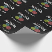 Crochet Hobby Crafting Yarn Knitter Geschenkpapier (Ecke)