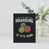 Crochet Hobby Crafting Yarn Knitter Postkarte (Stehend Vorderseite)