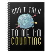 Crochet Hobby Crafting Yarn Lover Notizblock (Vorderseite)