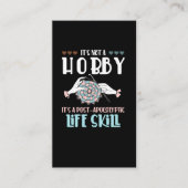 Crochet Hobby Crafting Yarn Lover Visitenkarte (Vorderseite)