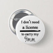 Crochet Hook License Crafts Button (Vorne & Hinten)