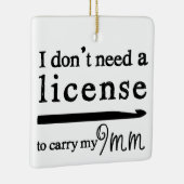 Crochet Hook License Crafts Keramikornament (Rechts)