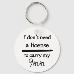 Crochet Hook License Crafts Schlüsselanhänger