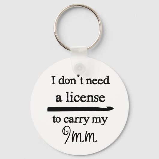 Crochet Hook License Crafts Schlüsselanhänger (Vorderseite)