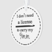 Crochet Hook License ・ Handwerk Ornament (Vorderseite)