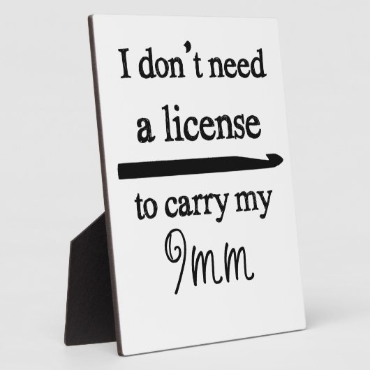 Crochet-Hook-Lizenz für benutzerdefiniertes Farbli Fotoplatte (Seite)