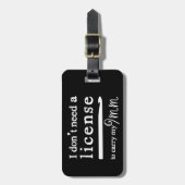 Crochet Hook Lizenz Handwerk{Dunkel} Gepäckanhänger (Vorderseite vertikal)