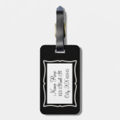 Crochet Hook Lizenz Handwerk{Dunkel} Gepäckanhänger (Rückseite vertikal)