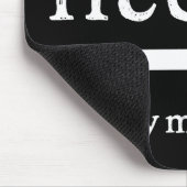 Crochet Hook Lizenz Handwerk Dunkel Mousepad (Ecke)