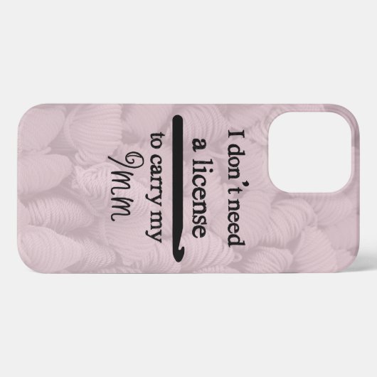 Crochet Hook Lizenz Handwerk Typografie iPhone Cas iPhone Hülle (Rückseite (Horizontal))