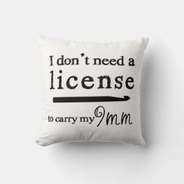 Crochet Hook Lizenz Handwerk Weiß Kissen