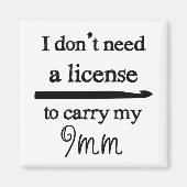 Crochet Hook Lizenz Magnet (Vorne)