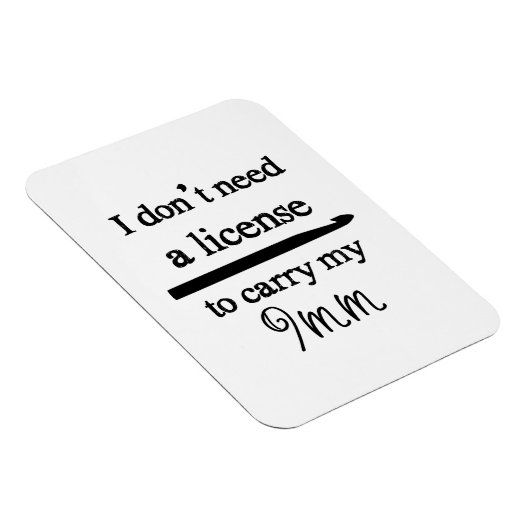 Crochet Hook Lizenz Magnet (Rechte Seite)