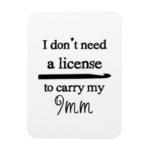 Crochet Hook Lizenz Magnet