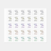 Crochet Hook und Garn Mehrzwecknähen Etiketten (Blatt)