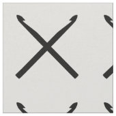 Crochet Hooks Cracks Cross Black Stoff (Nahaufnahme)