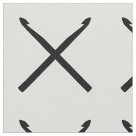 Crochet Hooks Cracks Cross Black Stoff