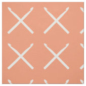 Crochet Hooks Cracks Cross Print White Stoff (Muster)