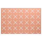 Crochet Hooks Cracks Cross Print White Stoff (Fat Quarter (45,7 x 55,9 cm))