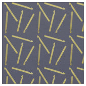 Crochet Hooks Cracks Gold + Midnight Blue Stoff (Nahaufnahme)