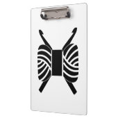 Crochet Hooks & Yarn Skein Klemmbrett (Links)