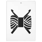 Crochet Hooks & Yarn Skein Klemmbrett (Rückseite)