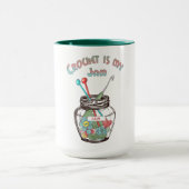 "Crochet is my jam" Tasse (Zentrum)