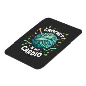 Crochet ist mein Cardio Nähgarn Fitness Magnet (Linke Seite)
