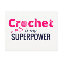 Crochet ist meine Supermacht in Rosa