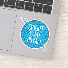 Crochet ist meine Therapie Aufkleber