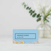 Crochet Knitting Business Card Visitenkarte (Stehend Vorderseite)