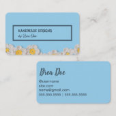 Crochet Knitting Business Card Visitenkarte (Vorne/Hinten)