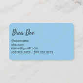 Crochet Knitting Business Card Visitenkarte (Rückseite)