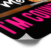 Crochet Knitting Don't Talk To Me I'm Counting  Poster (Ecke)