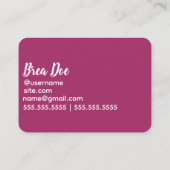 Crochet Knitting Visitenkarte (Rückseite)