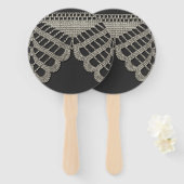 Crochet Lace Fächer (Vorne und Hinten)