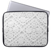 Crochet Lace Pattern Laptopschutzhülle (Vorderseite)