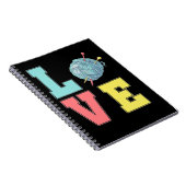 Crochet Liebe Hobby Crafting Garnknitter Notizblock (Rechte Seite)