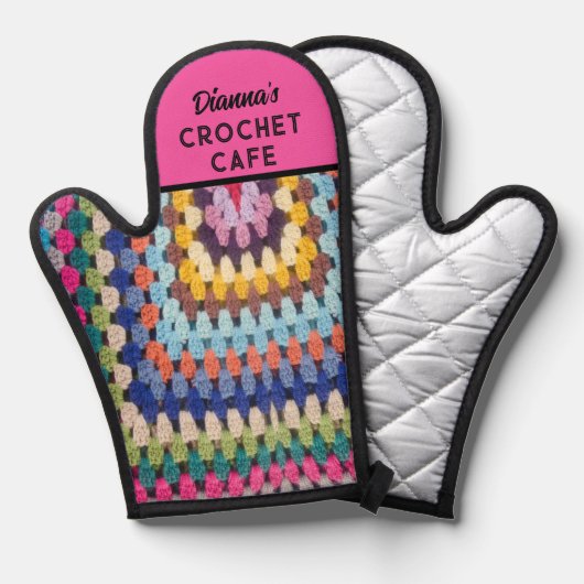 Crochet Liebhaber Geschenk! Benutzerdefiniert nied Ofenhandschuh (Vorderseite/Rückseite)
