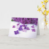 Crochet Lilac Grußkarte Karte (Gelbe Blume)