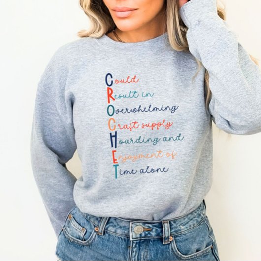 Crochet Lover Acrostic Sweatshirt
