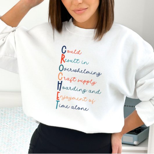 Crochet Lover Acrostic Sweatshirt