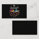 Crochet Lover | Color Crochet I Trust Visitenkarte (Vorne/Hinten)